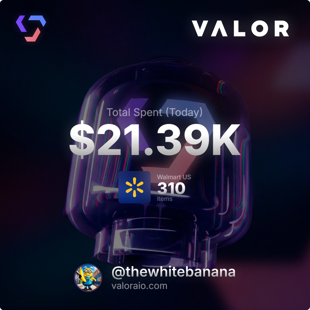 Valor community checkout proof