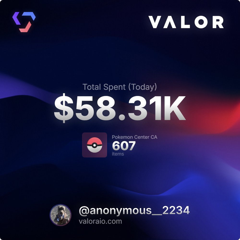 Valor community checkout proof